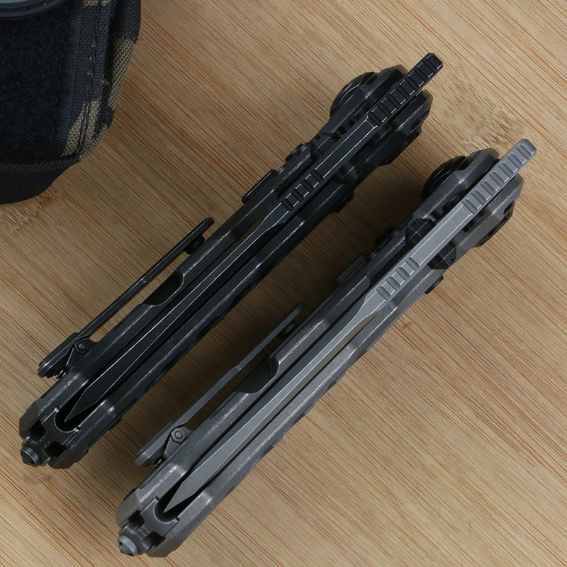 Тяжелый складной нож Green thorn DISTRICT 9 титановая ручка TC4 лезвие M390 для кемпинга охоты