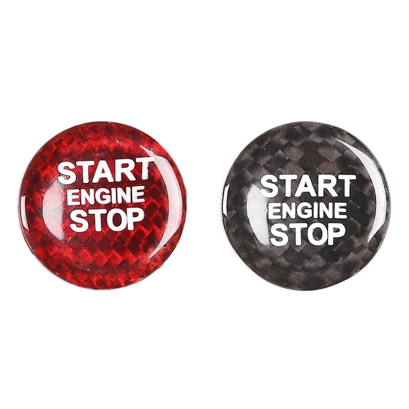 

Carbon Fiber Engine Start/Stop Button Trim Sticker Carbon Fiber Interiors for Toyota Alphard Giulia / Stelvio