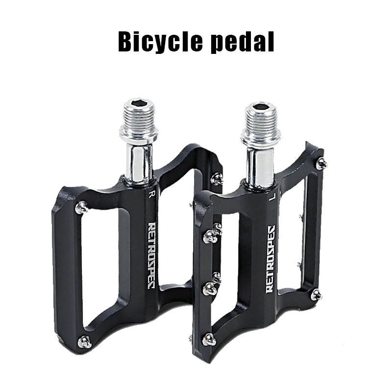 RETROSPEC Bicycle Pedal Aluminum Alloy Folding Sealed Bearing Pedal Mountain Bike Pedal Road Bike Pedal With Anti Slip Nails