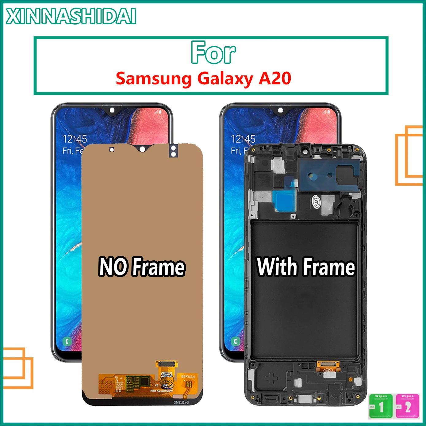 ЖК-дисплей 6 4 ''для Samsung Galaxy A20 A205 SM-A205F A205FN A205GN A205S сенсорный экран дигитайзер в