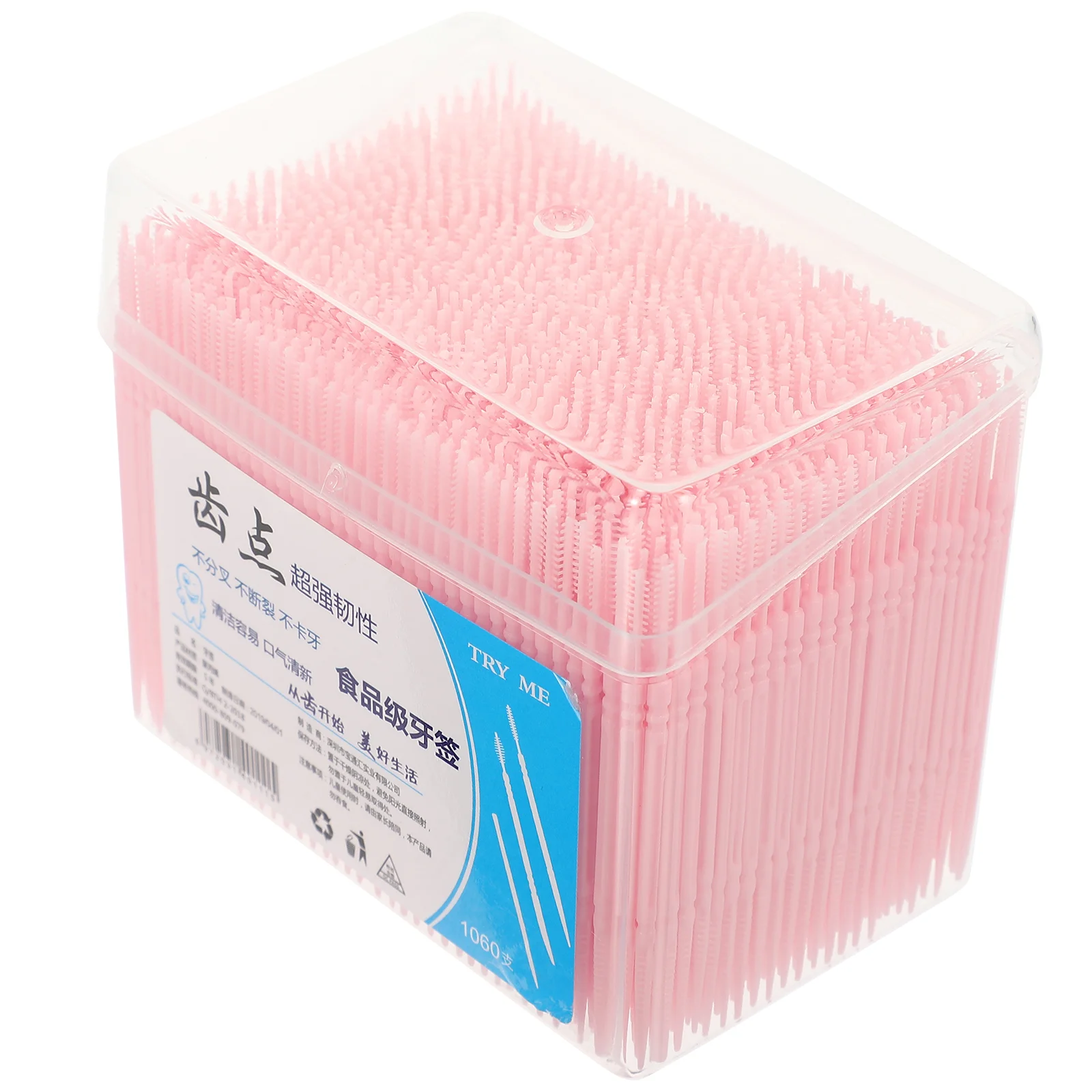 

1060pcs Toothpick Picks Floss Sticks Portable Practical Toothpick with Clear Case
