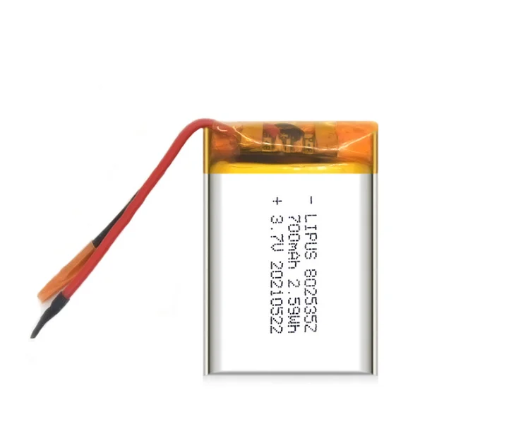 

patozm POWER 3.7V 700mAh 802535 lithium polymer battery Factory OEM/ODM High Quality Li-ion Polymer Battery
