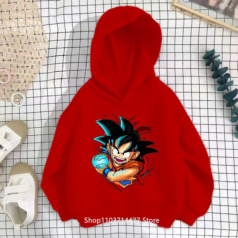 Толстовка унисекс DokiDoki-SR Goku с принтом овощей для детей толстовка капюшоном Dragon Ball