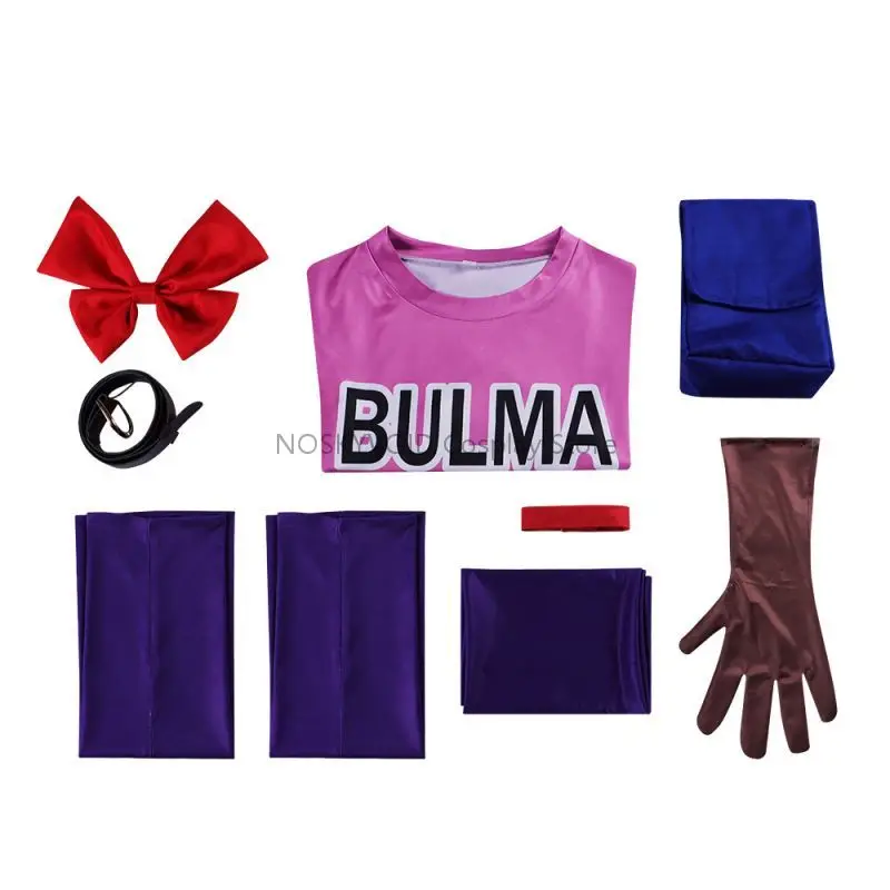 Костюмы для косплея на Хэллоуин Bulma два стиля одежды наборы аксессуаров аниме