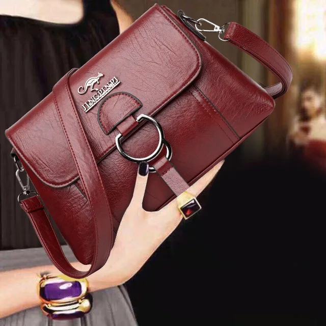 Women Bag New Shoulder Fashion Simple Flap Crossbody Messenger Bag Purses Handbags Luxury Designer PU Leather Causal Hand Bag 4