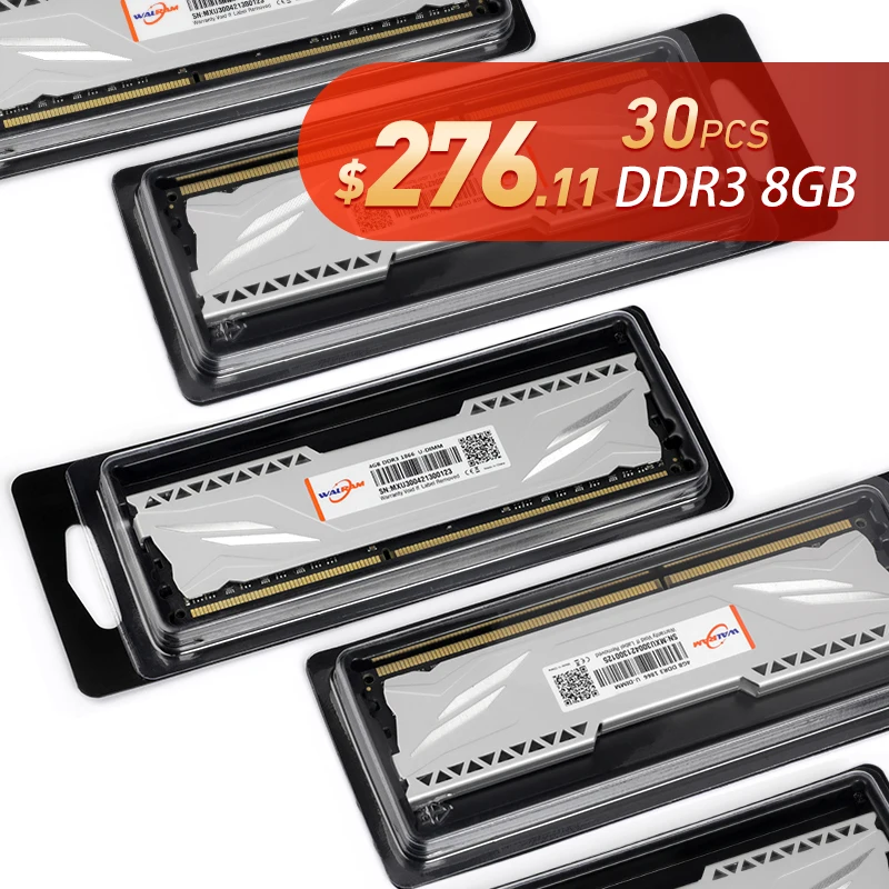 

30 шт. WAL RAM DDR3 1600 МГц 1333 МГц 1866 МГц 8 Гб 16 Гб DDR4 4g 8 Гб 16 Гб 2400 МГц 2666 МГц 3200 МГц память для настольного ПК Dimm Memoria Ram