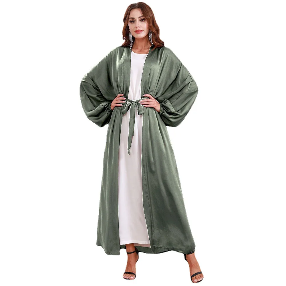 Open Abayas for Women Dubai Arabic Long Muslim Hijab Dress Solid Eid Abaya Kimono Cardigan Kaftan Robe Islamic Clothing