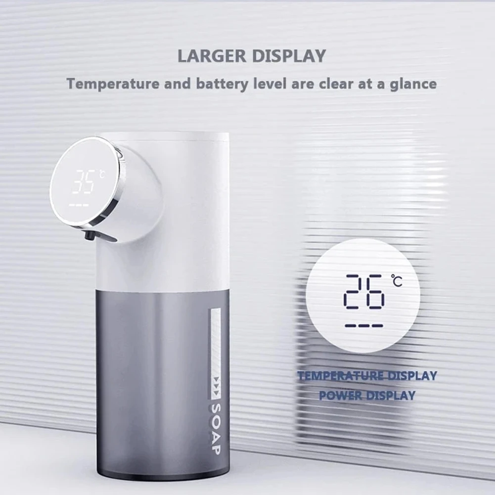 

320ml Liquid Soaps Dispensers Machine USB Rechargeable Hand Sanitizers For Toilet Bathroom