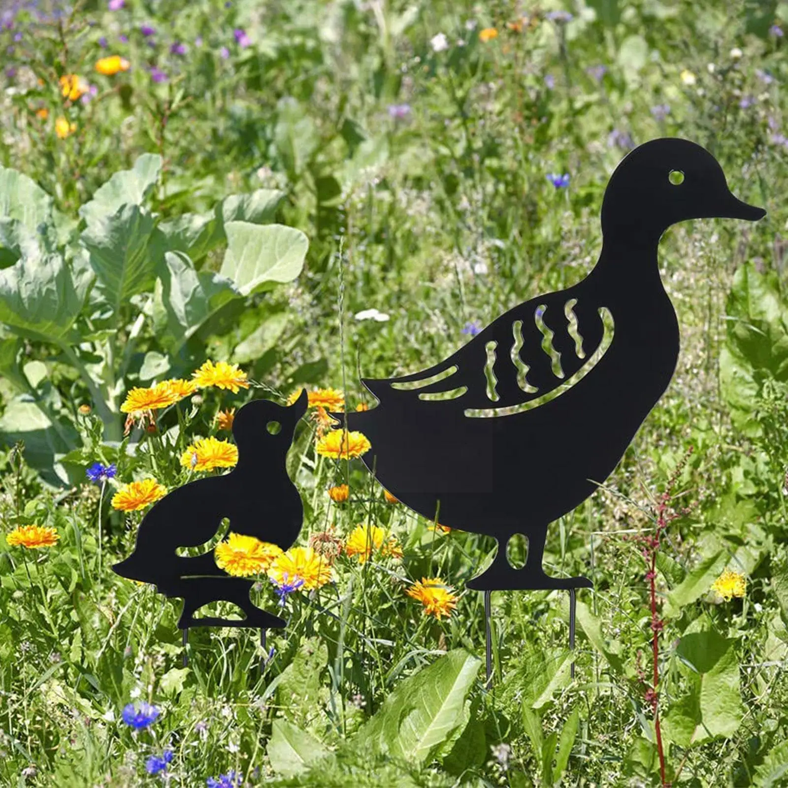 

Garden Ornaments Iron Chicken/Duck Yard Art Garden Decor Garden Stakes Backyard Hen Creative Lawn Plastic Outdoor Yard Stat E0K7