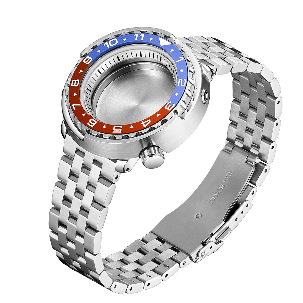 

Tuna Stainless Steel Watch Case for SEIKO NH35A NH36A Divers Waterproof Watch Parts Sapphire Glass 47mm SBBN031