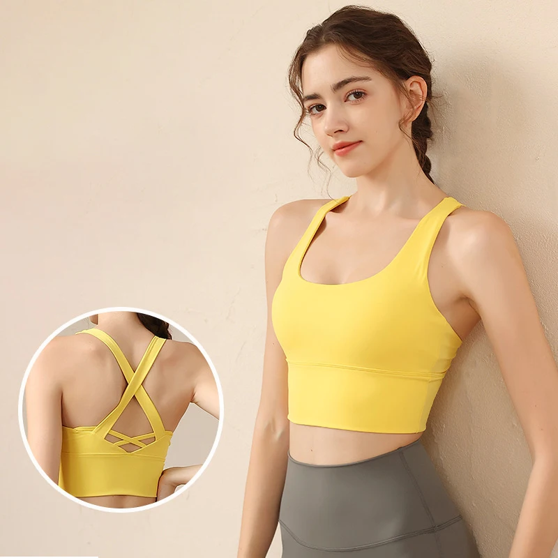 

Женские топы, майки, спортивный бюстгальтер, сексуальный ударопрочный дышащий жилет без рукавов для йоги, фитнеса, бега, нижнее белье, короткие майки, топы