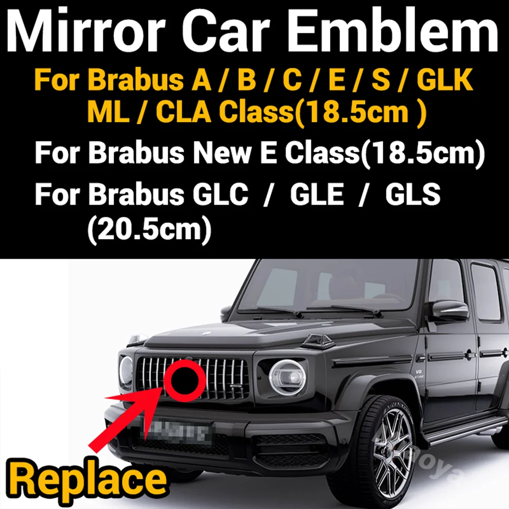 

Automobile Mirror Grille Sticker For Brabus W212 W213 W177 W204 W205 X253 W176 W202 X166 GLC GLE GLS CLA CLS C257