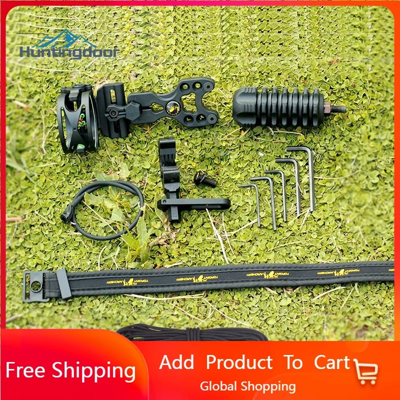 

New Bow and Arrow 7pcs Accessories Sight Shock Absorber Archery Outdoor Equipment Composite Bow and Arrow Starter Accessory Set