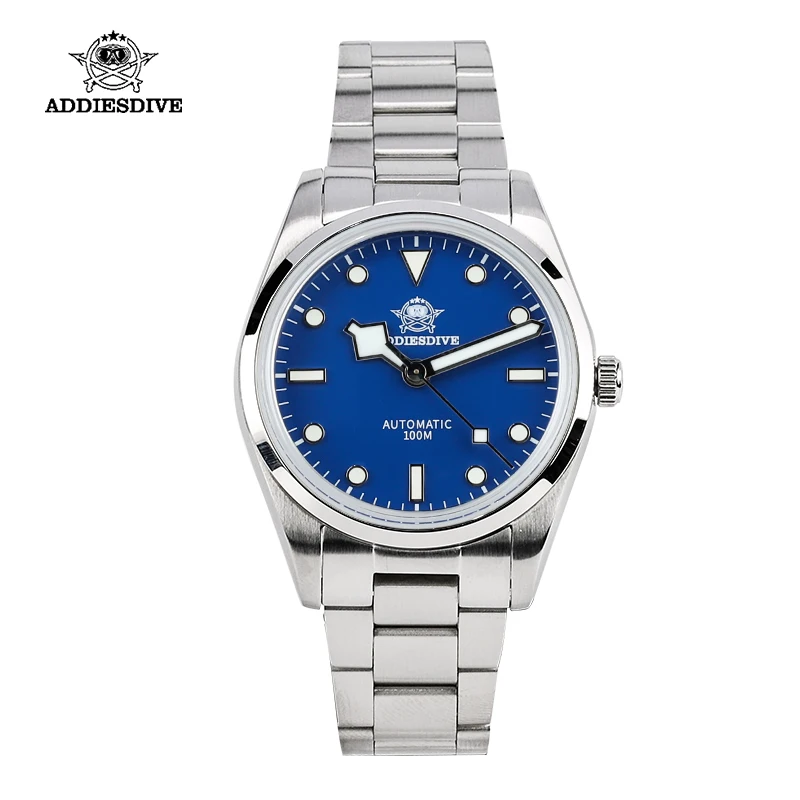 

Addiesdive Watch Limited Edition 39MM Blue Benz Hands NH38 Movement BGW9 Automatic Mechanical Diver Watch Men 10Bar Waterproof