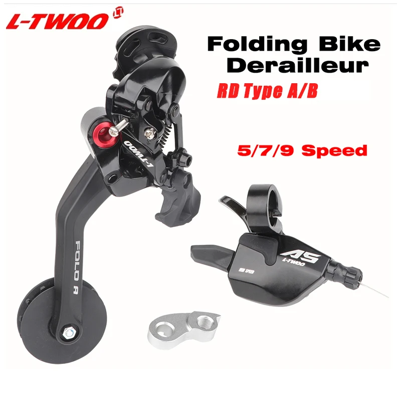 

LTWOO Folding Bike 5 7 9 Speed Shifting Chain Tensioner For Brompton Bicycle Cable Lever Paddle Guide Bike Rear Derailleur