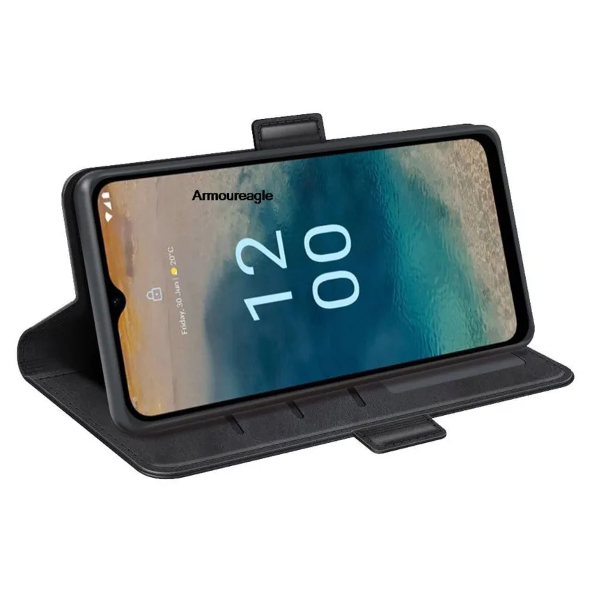 Чехол-защита для nokia g22 4g кожаный чехол-бумажник с откидной крышкой винтажный