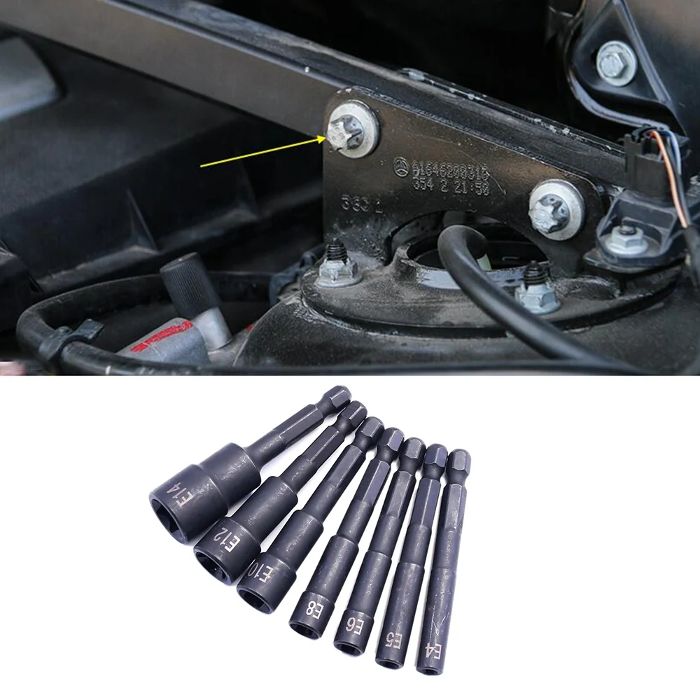 Набор торцевых головок Torx Star 1/4 дюйма женские торцевые ключи типа E головка E8 для