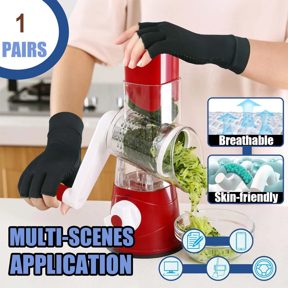 1 пара искусственные перчатки для женщин и мужчин медные компрессионные