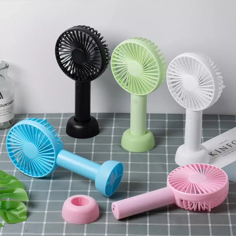 

New Handheld Fan Mini USB Fan Chargeable With Base Small Fan For Girl Travel