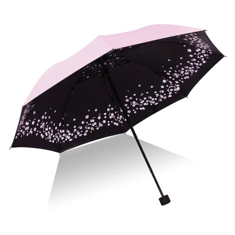 

Cherry blossom women's folding umbrella UV anti-rain umbrella Sun umbrella