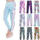 Леггинсы для девочек, на веснулето, с рисунком единорога, дышащие, тонкие, с эластичным поясом