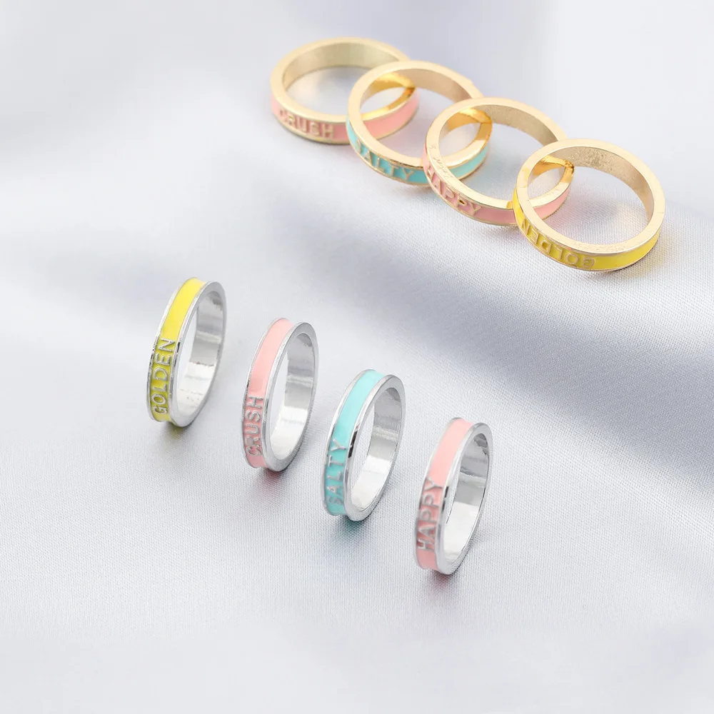 

Exquisite Delicate 2022 Rings Women Elegant Oil Drop Creative Simple Style Rings Versatile Personality Finger Jewelry Rings
