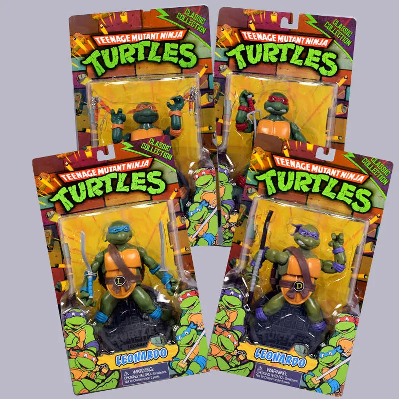 

Teenage Mutant Ninja Turtle TMNT Action Figure Toys Figuras Anime PVC Collection Model Doll Decor Birthday Gifts for Children