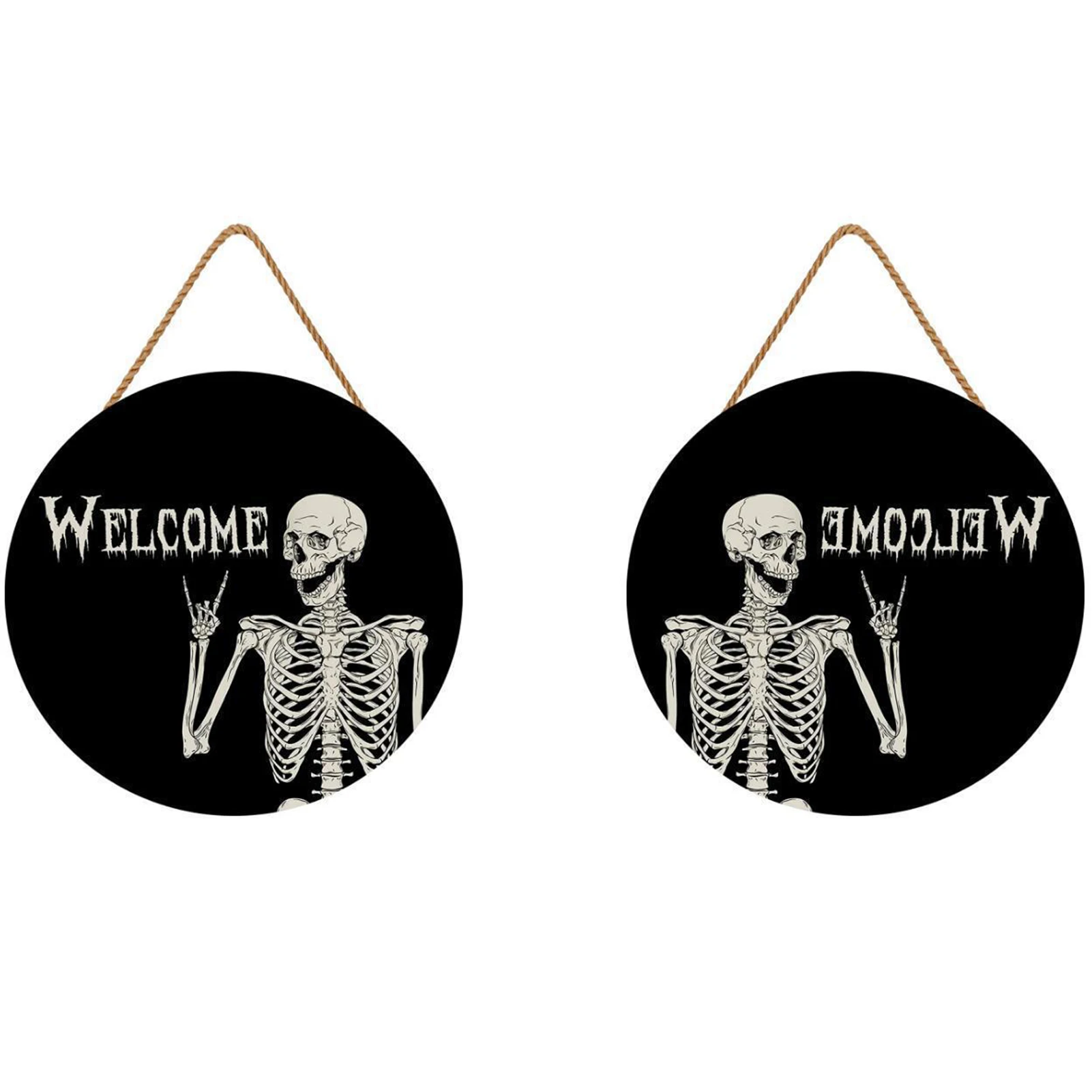 

Круглый знак скелета на Хэллоуин, украшение для праздничной вечеринки, украшение для дома, вечеринки, улицы, SAL99