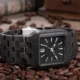 Casual Fashion Quartz Watch Mens Unique Square Wooden Watches Male Automatic Date Simple Design Clock relogio masculino hombre Other Image