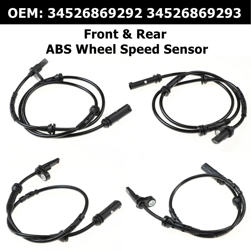 

34526869292 34526869293 Car Accessories Front & Rear ABS Wheel Speed Sensor For BMW X3 F25 X4 F26 34526788644 34526855049