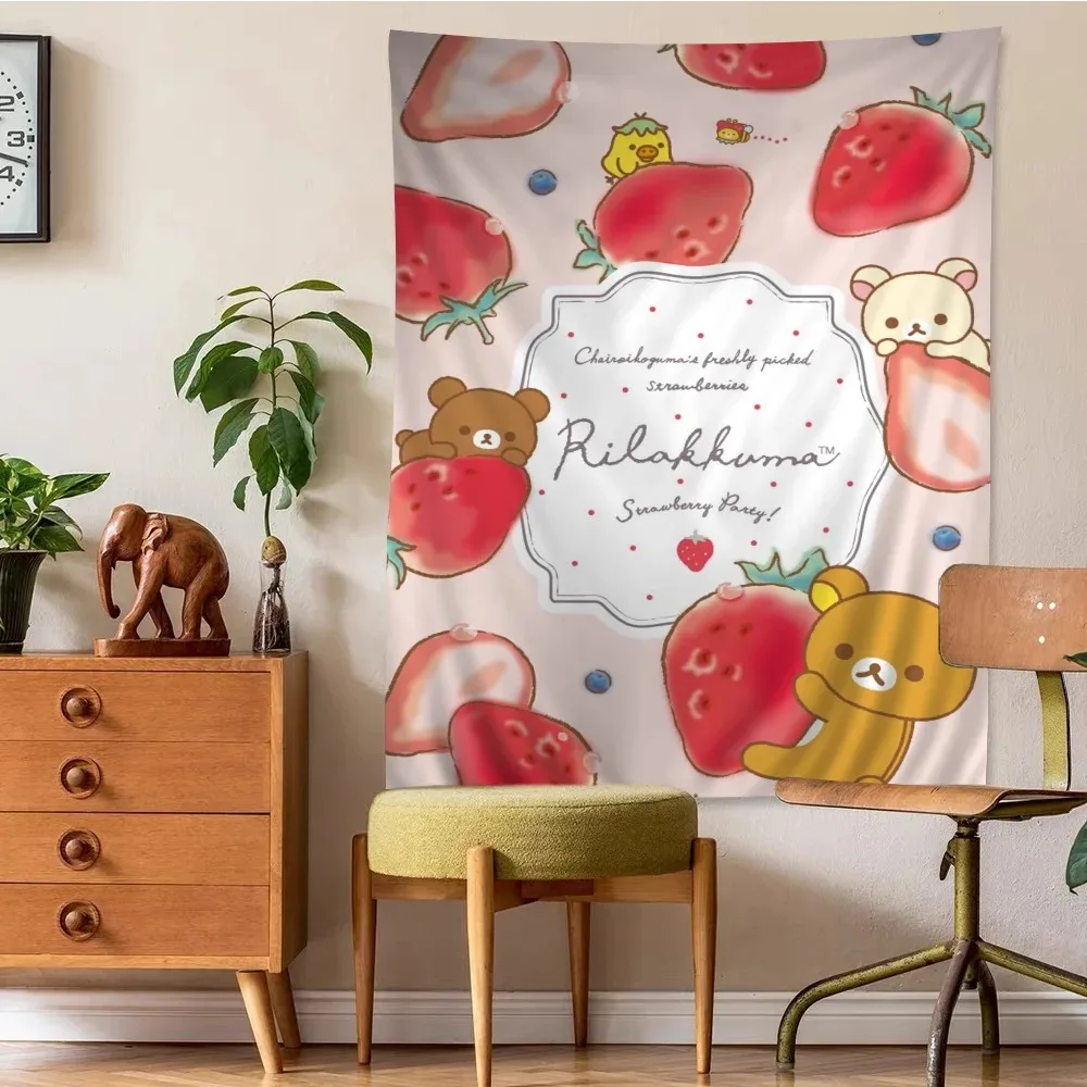 Милые Мультяшные р-рилаккума хиппи настенные гобелены богемные Мандала INS