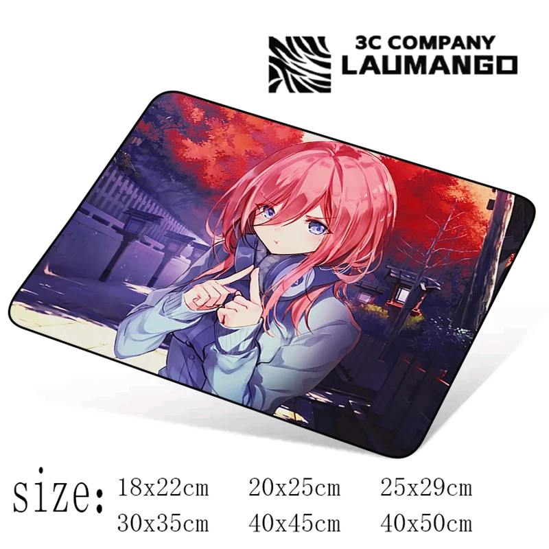 

The Quintessential Quintuplets Cute Mouse Pad Anime Valorant Gamer Keyboard Varmilo Gaming Laptops Carpet Desk Mat Mousepad Pc