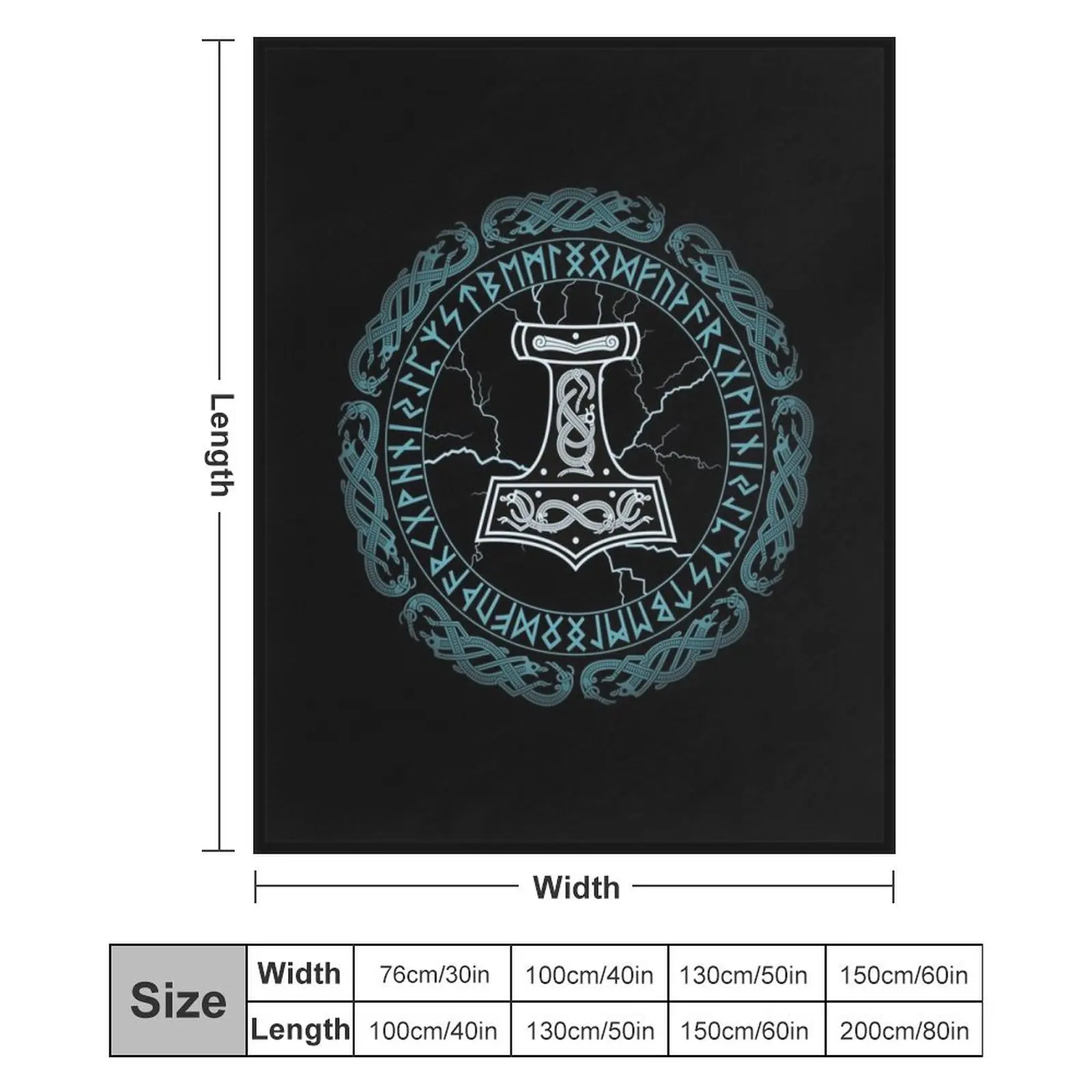 Mj?lnir Молот Руны Тора Пледы Декоративные одеяла и диван Одеяло для малышей Одеяла