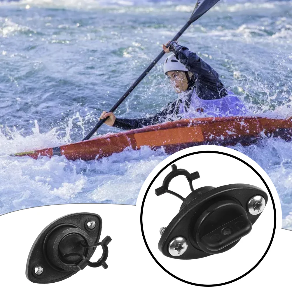 

For Kayak Drain Plugs Waterproof 2PCS/Set Accessories PP W/ 4PCS Screws Infiltration Kayak Canoes Boats Durable