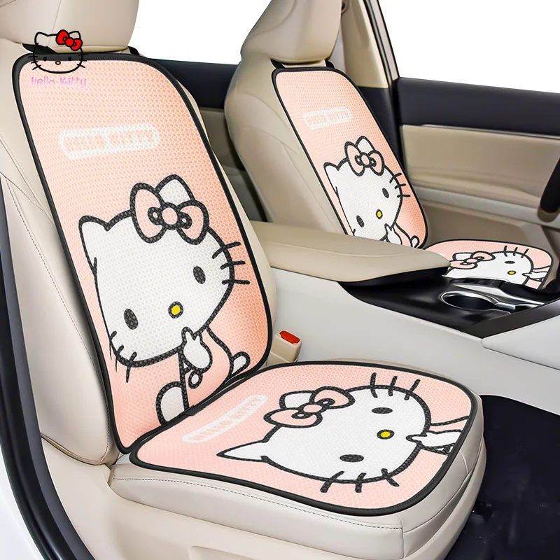 Автомобильная подушка Kawaii Sanrio, Hello Kitty, Всесезонная универсальная подушка для сиденья KT Cat, дышащая крутая подушка, Нескользящая подушка Fart