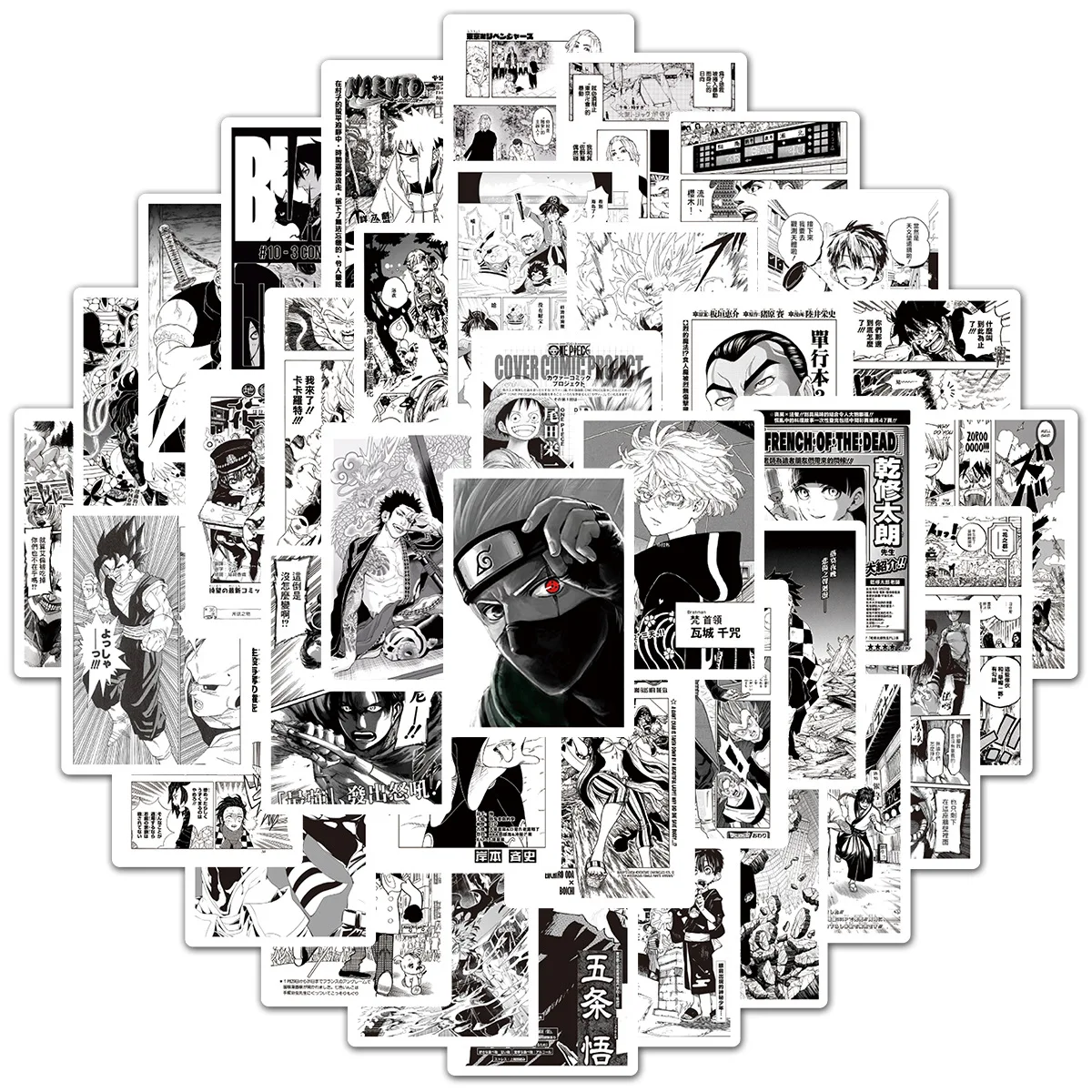 

10/50PCS Mix Anime Demon Slayer Attack on Titan Stickers Poster Graffiti Decals Laptop Phone Luggage Car Sticker for Kids