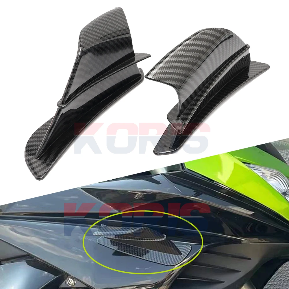 

Для Kawasaki Ninja 250R 300R 300 400 650 Z300 Z400 Z900 Z H2 H2R мотоциклетные крылья с аэродинамическим строительным спойлером аксессуары