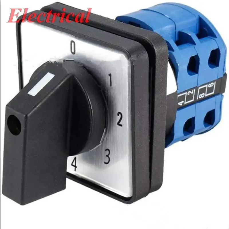 Универсальный переключатель SZW26-20 1 шт. 8 клемм 5 положений (0-1-2-3-4) переменный ток 660