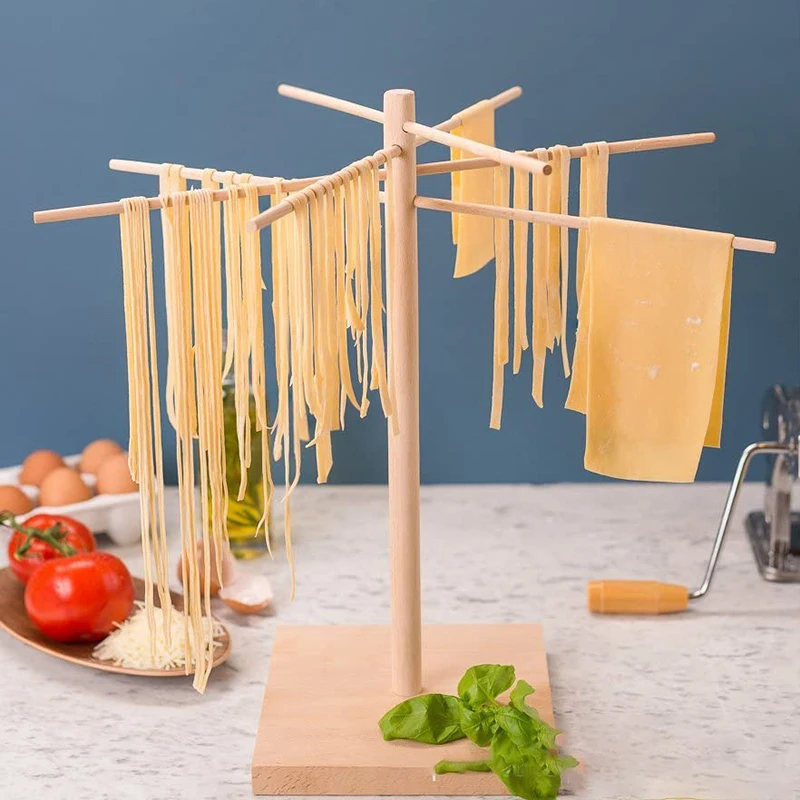 

Wood Pasta Drying Rack Stand Holder Spaghetti Fettuccine Tool Noodles Dryer