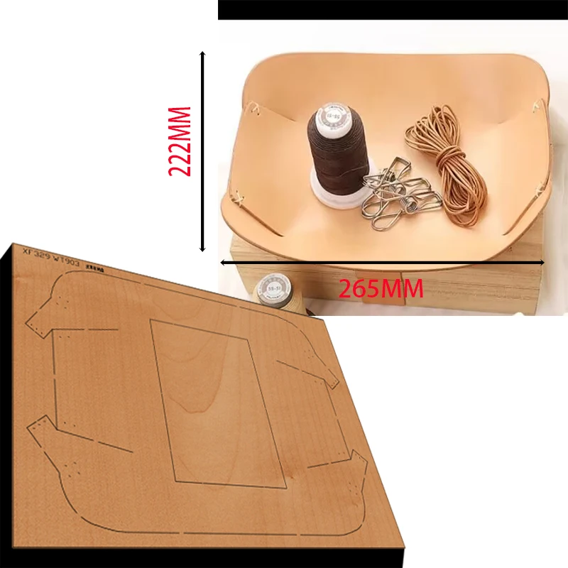 

Leather Craft Punch Hand Tool Cut Knife Mould leather craft tools New Japan Steel Blade Wooden Die Leather storage tray