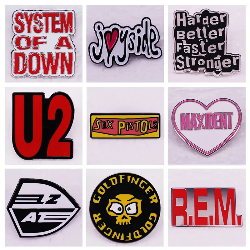 Металлический значок с логотипом Friend Rock Band