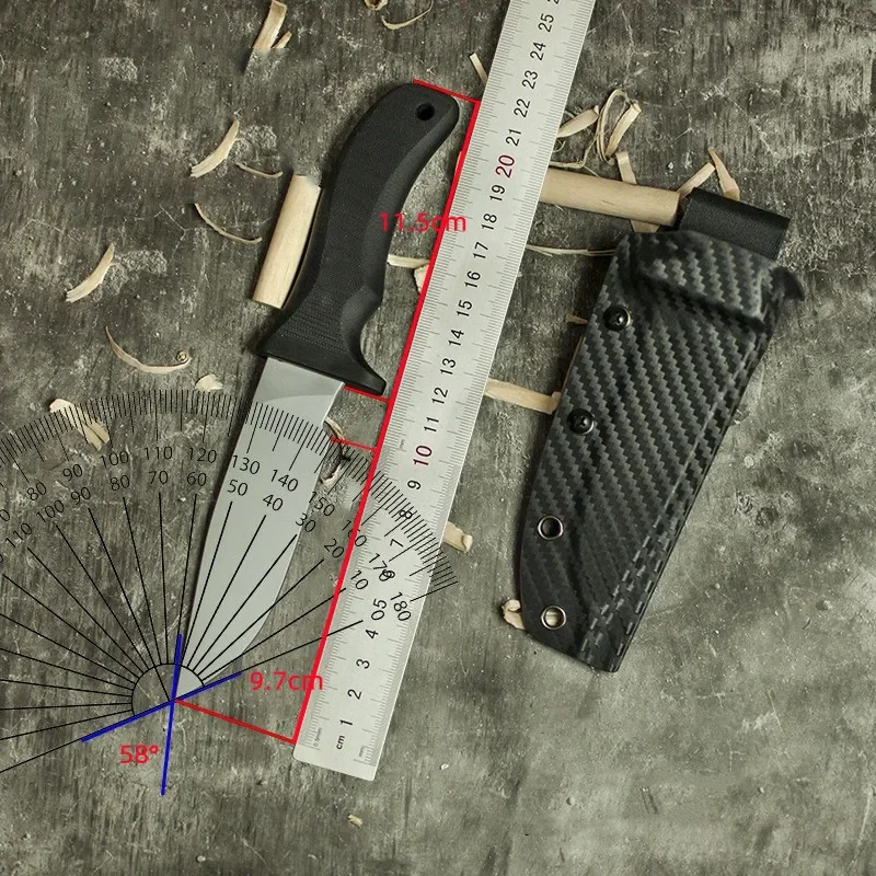 Стальной нож с фиксированным лезвием G10