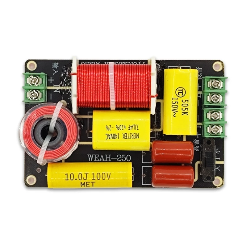 

2 Way Speaker Frequency Divider Module Treble Bass Hi-Fi Crossover Filter Distributor Board for DIY Speaker E65C