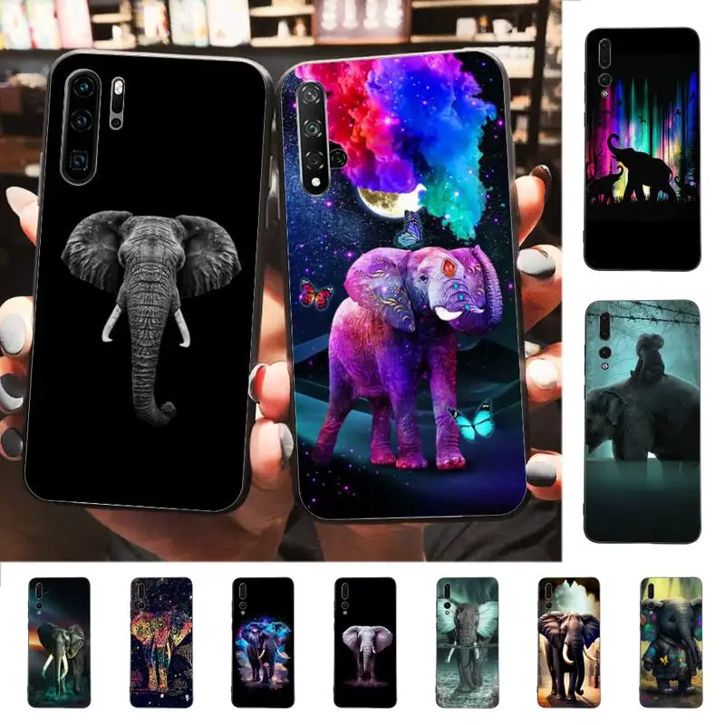 

YNDFCNB Animal Elephant Phone Case for Huawei P30 40 20 10 8 9 lite pro plus Psmart2019