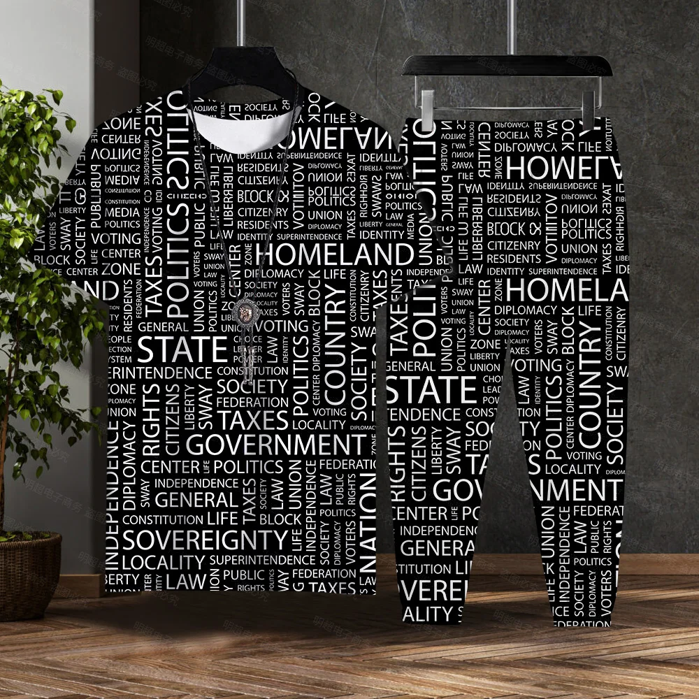 Men's Sport 2023 T-shirt and Pants Monogram Fitness Casual Short Sleeve Fashion Summer Loose T-Shirt Set