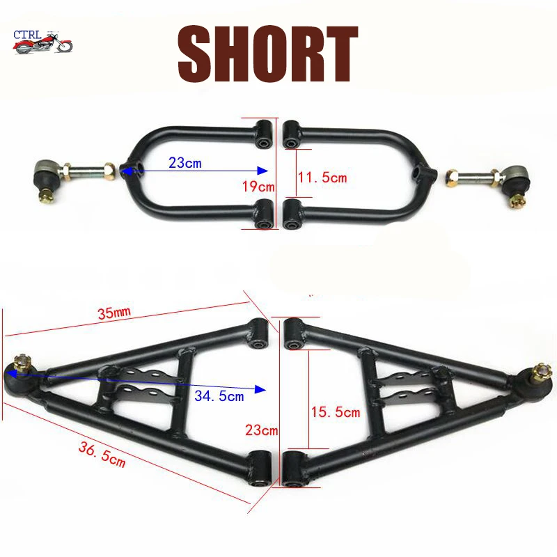 1Set Front Suspension Swingarm Upper/Lower A Arm of China 110cc GY6 150cc 200cc ATV 4 Wheels Quad Bike Buggy Go Kart Parts | Автомобили и