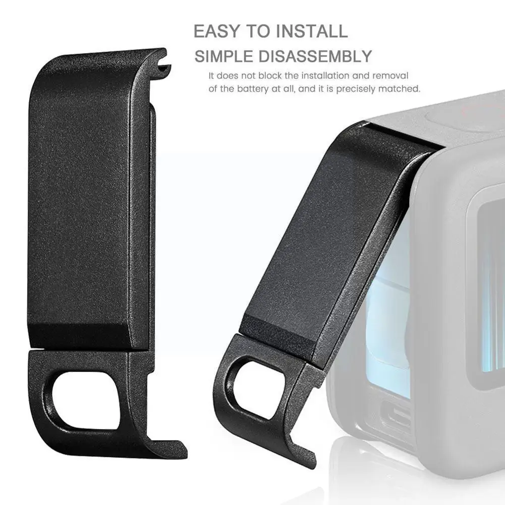 

50pcs/lot Rechargeable Side Cover Battery Dust-proof Lid Door For Hero 9 Black Sports Camera Accessories For Vip Y1l4