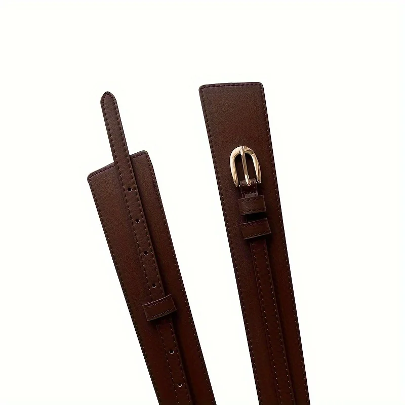 Женский винтажный ремень из ПУ кожи со съемной пряжкой