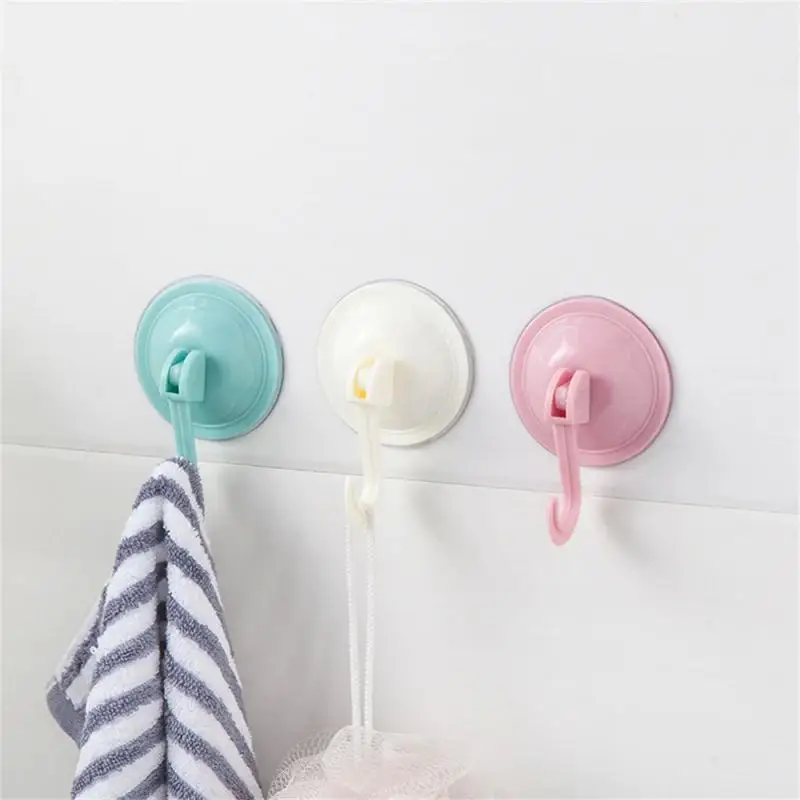 Vacuum Suction Cup Strong Wall Hooks Door Hangers Bathroom Storage Organizer Rack Punch-free Hook Kitchen
