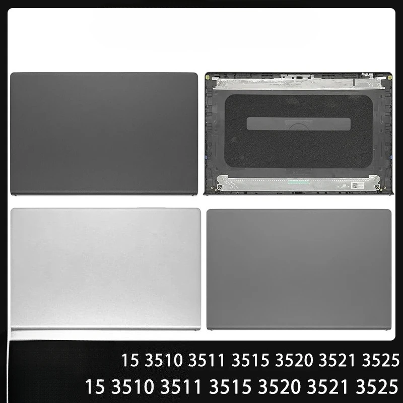 Фото HC Новый чехол для Inspiron Vostro 15 3521 3510 3520 3525 3511 ЖК-задняя крышка Верхний экран Чехол серебристо-серый черный корпус 0DWRHJ 0WPN8 №1
